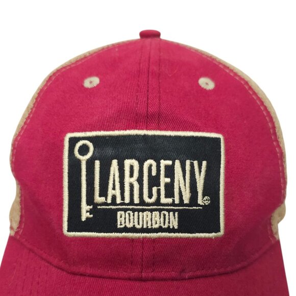 Larceny Bourbon Mesh Snapback Cap Trucker Embroidered Logo Patch Baseball Hat - Picture 7 of 14